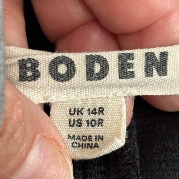 Boden Ottoman Black double pocket women’s Dress size 10R - Picture 4 of 6